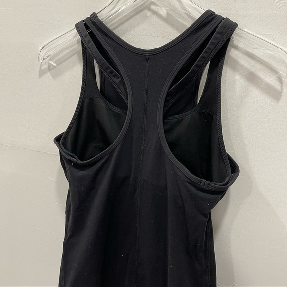 Lululemon Layered Built-In Bra Racerback Tank Top Black 8 - Picture 4 of 6